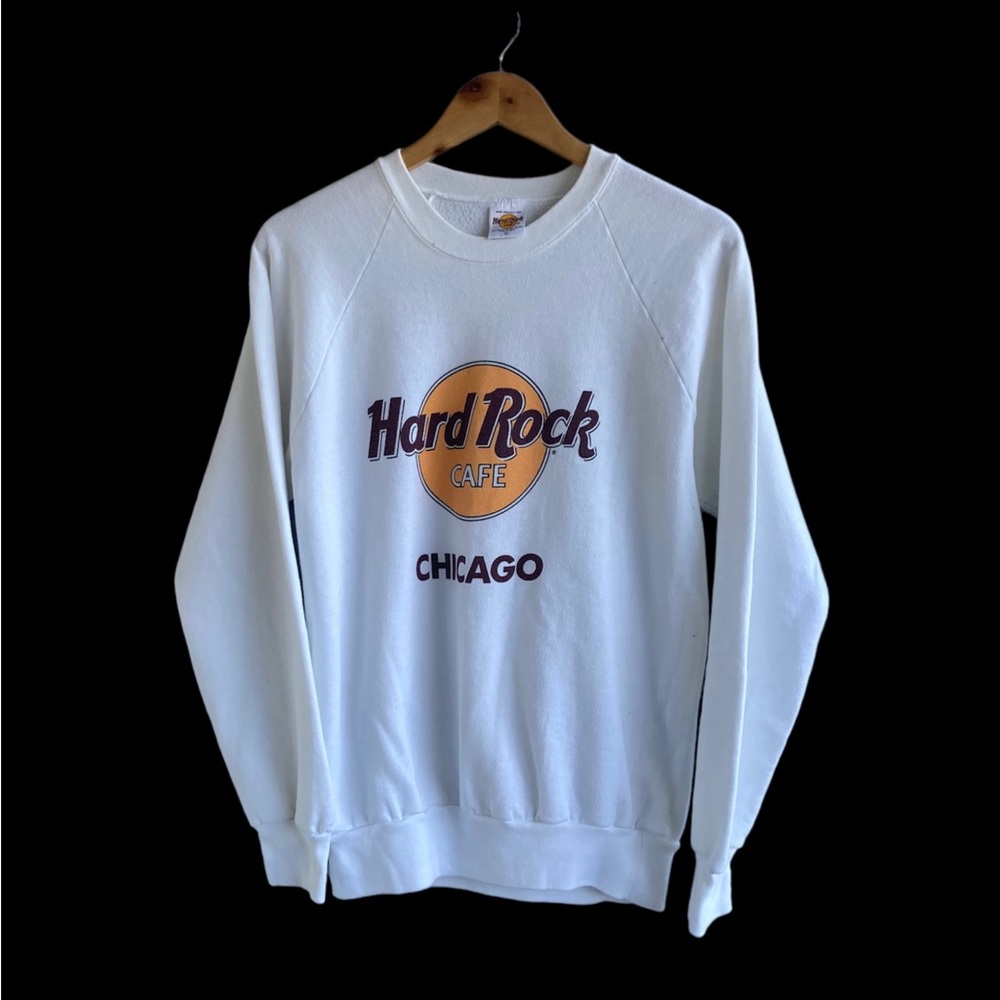 Vintage 90s Hard Rock Cafe Chicago Crewneck Sweatshirt
